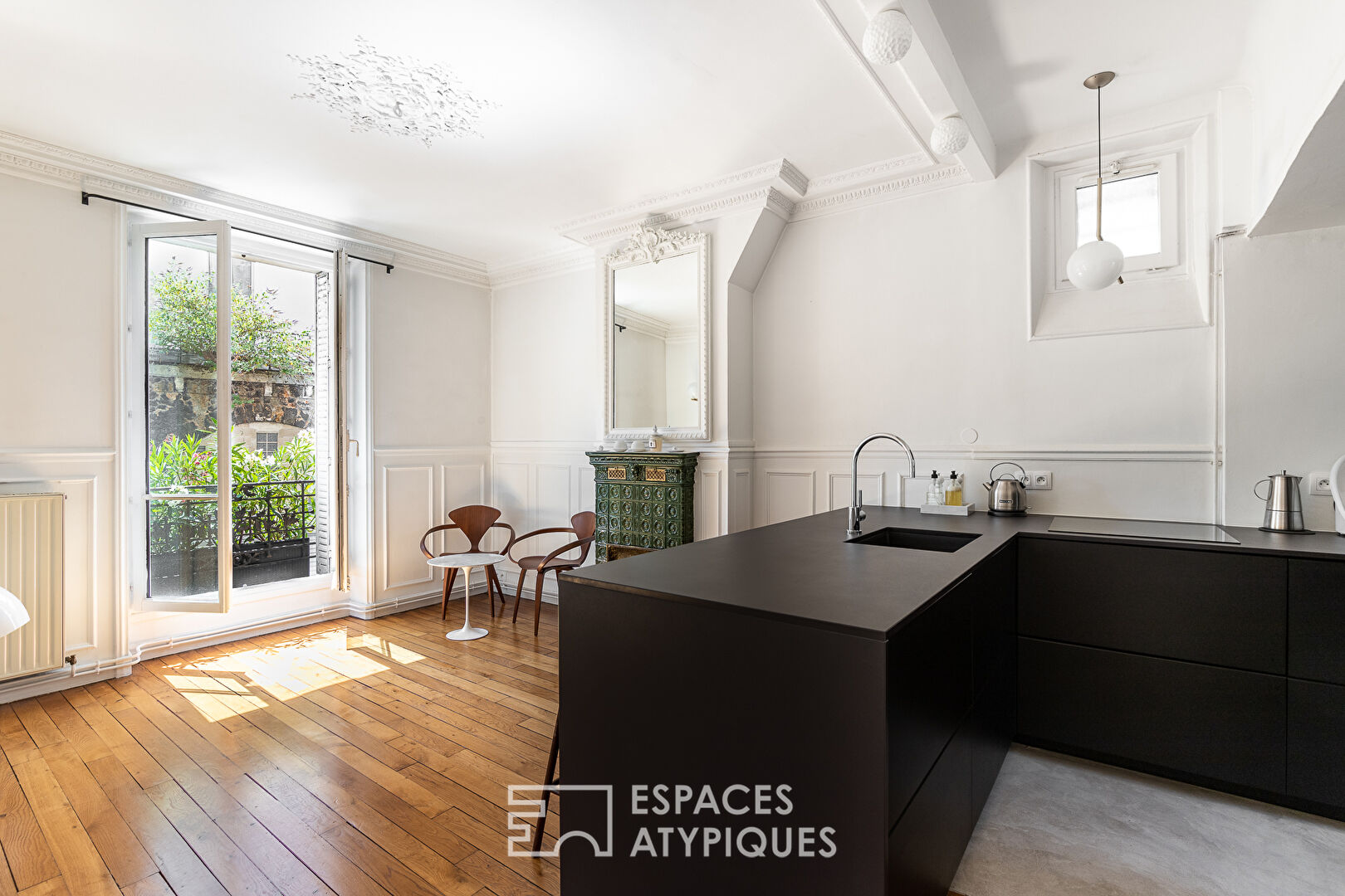 Appartement repensé par architecte avec vue dégagée