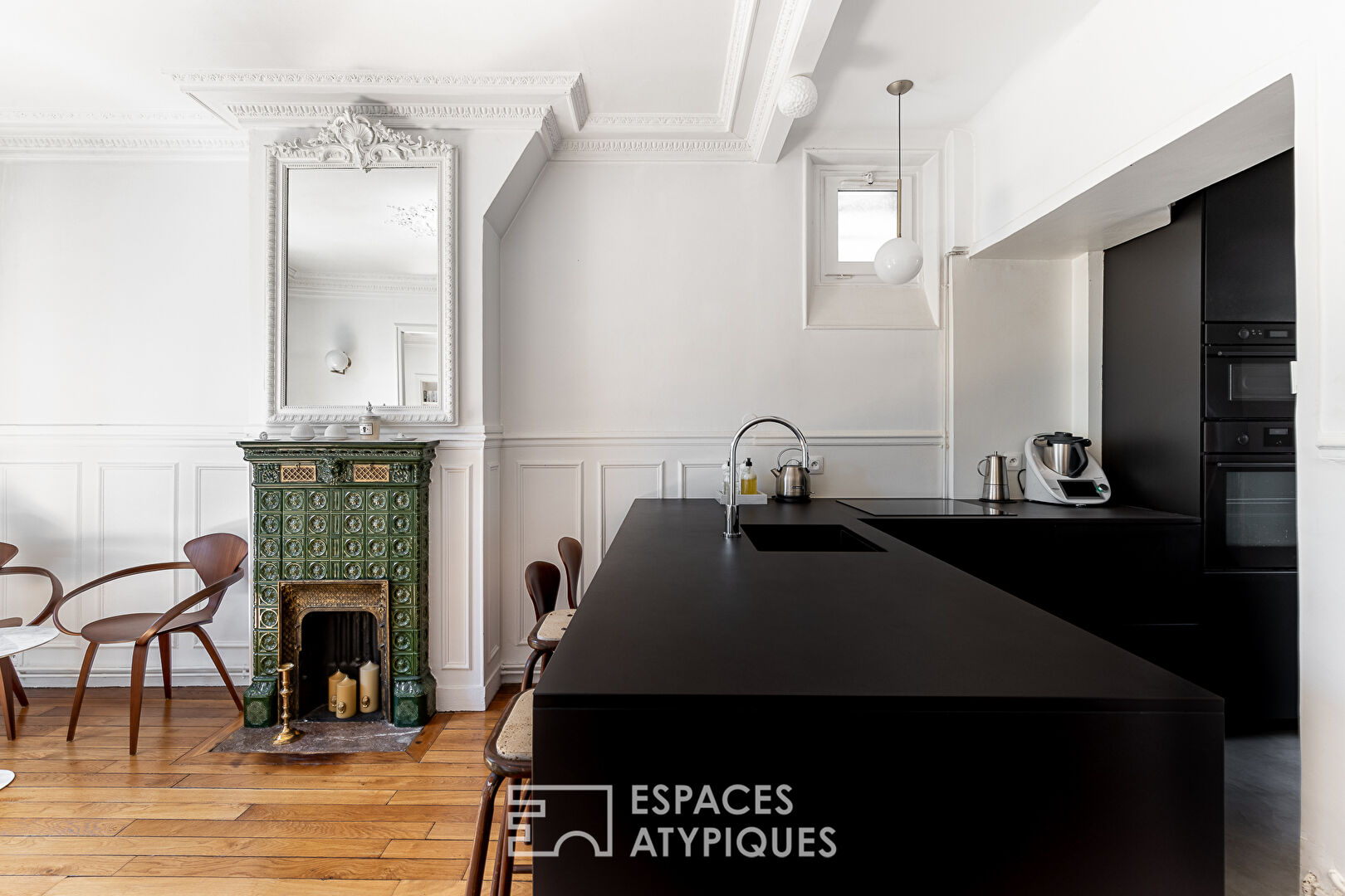 Appartement repensé par architecte avec vue dégagée