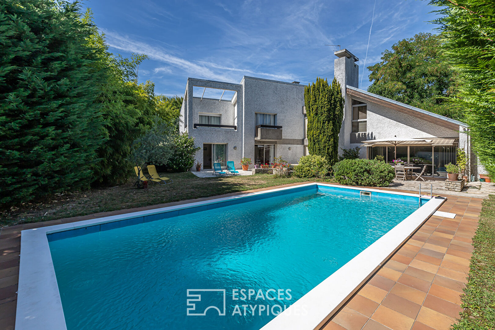 Maison d’architecte avec piscine