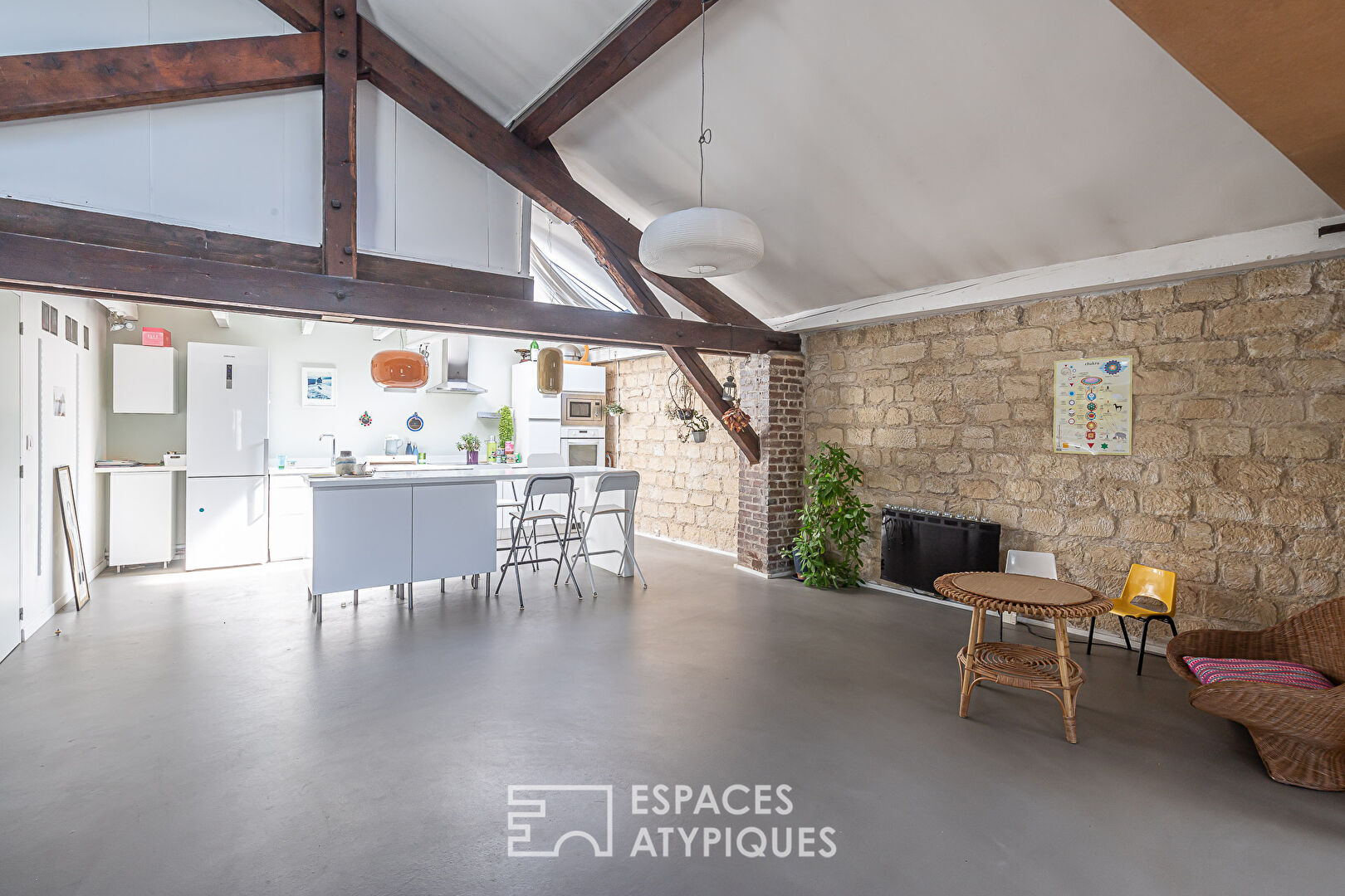 Loft en duplex type new yorkais