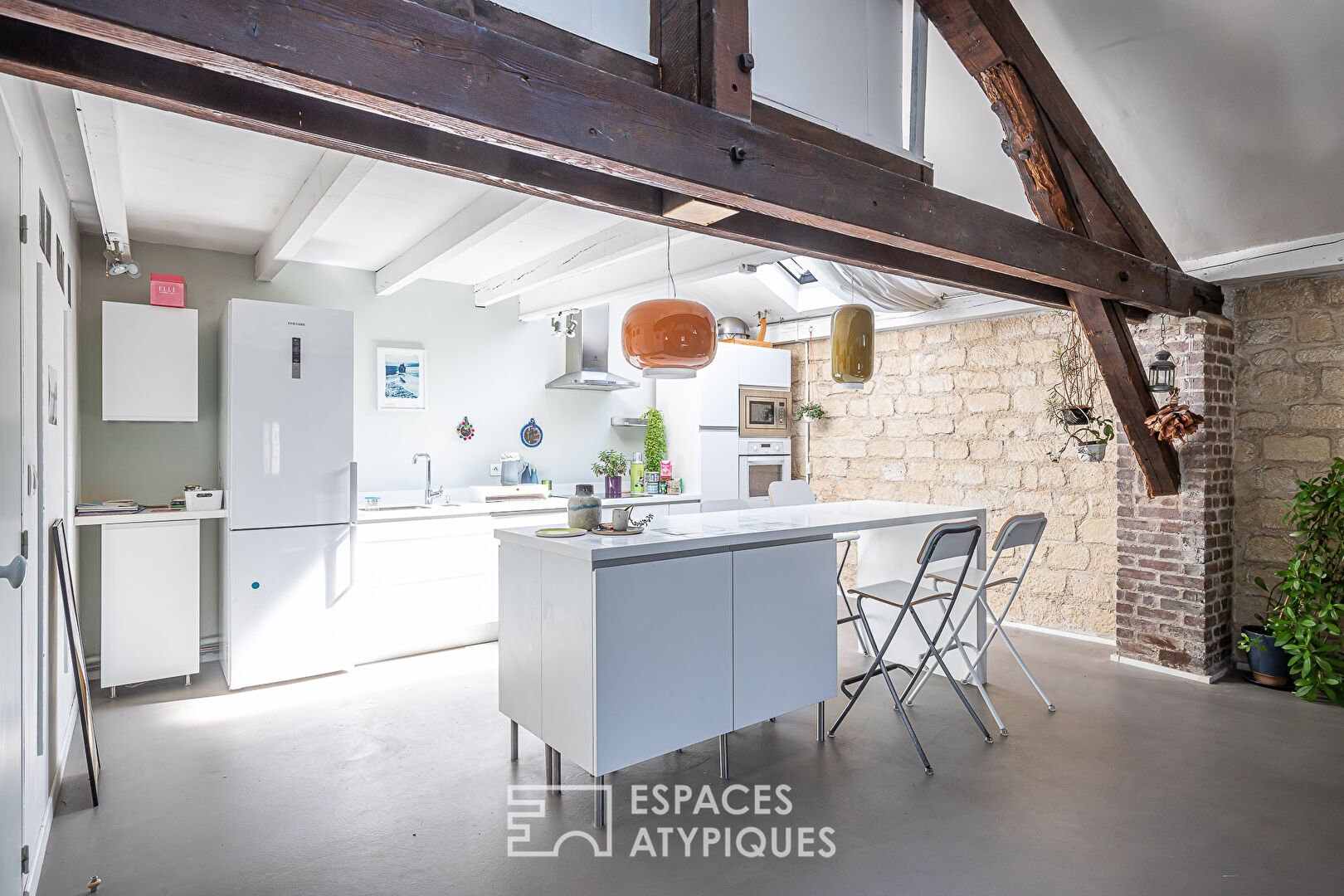 Loft en duplex type new yorkais