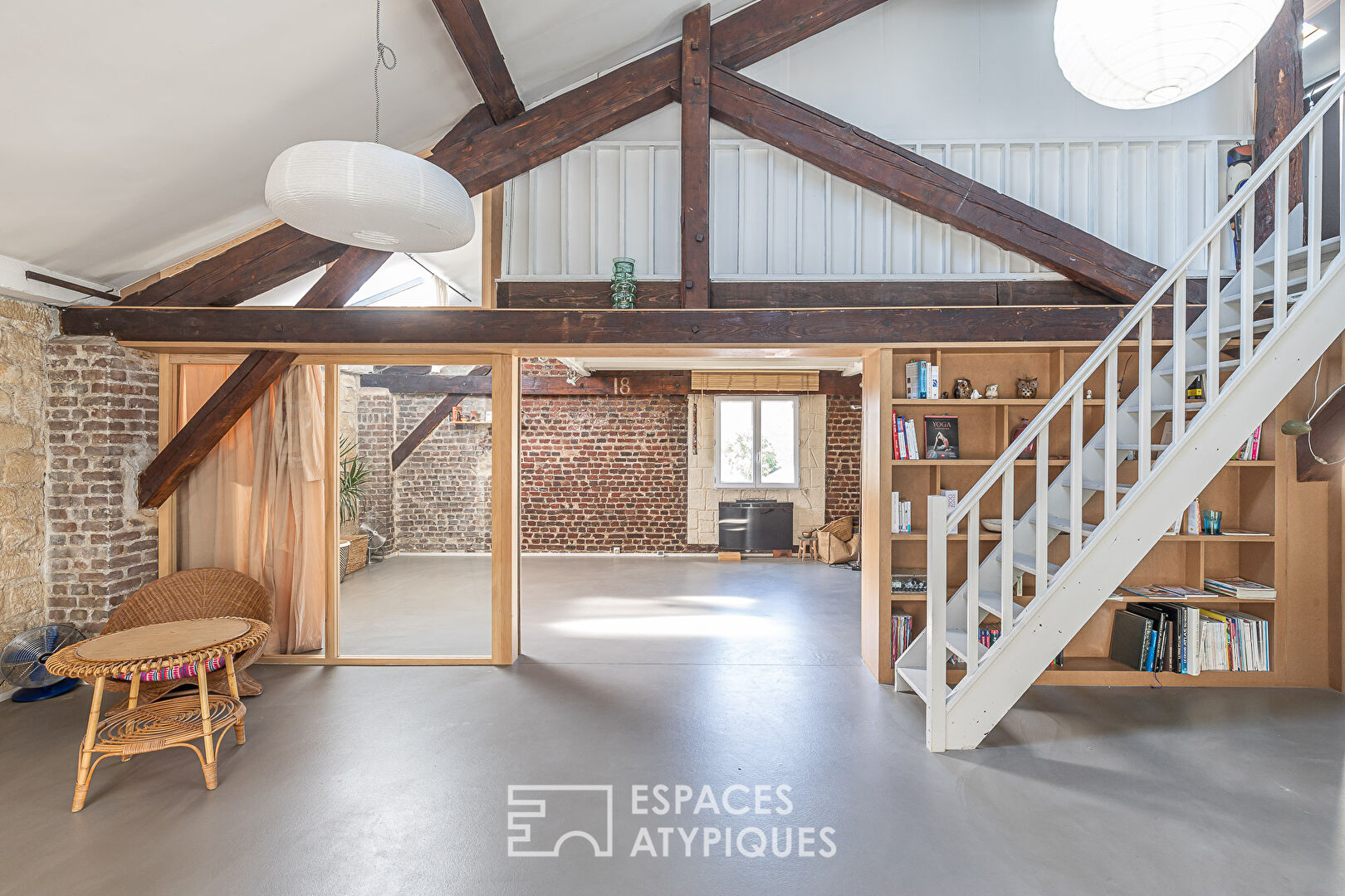 Loft en duplex type new yorkais