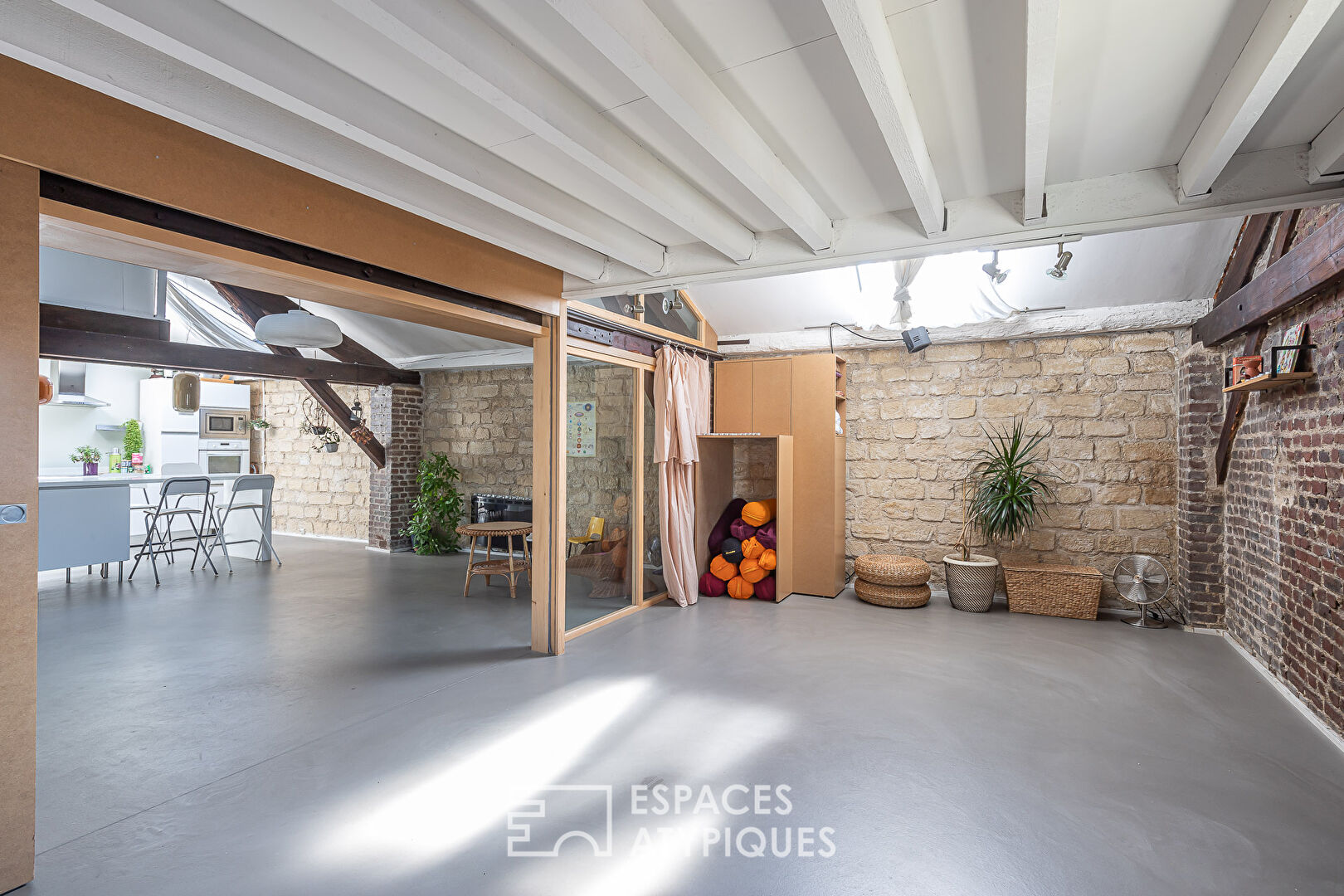 Loft en duplex type new yorkais