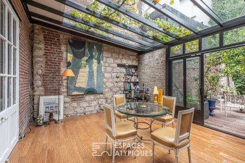 House with veranda and garden