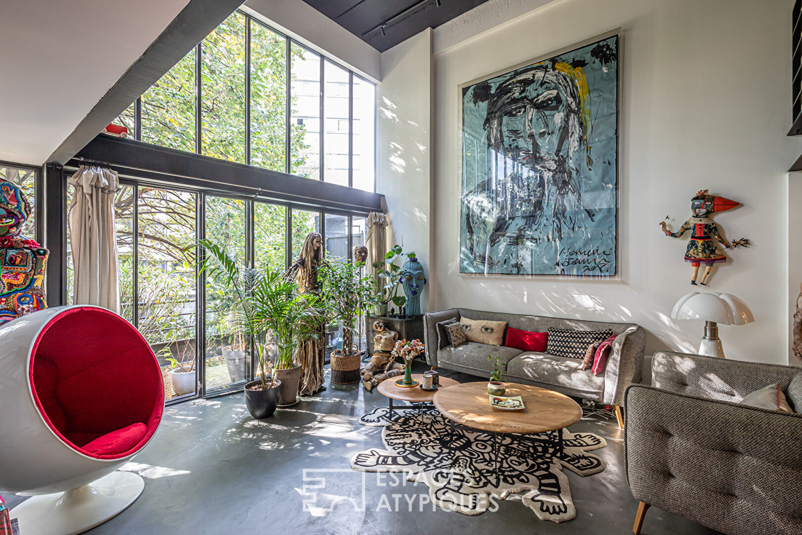 Loft Arty en duplex avec jardin partagé