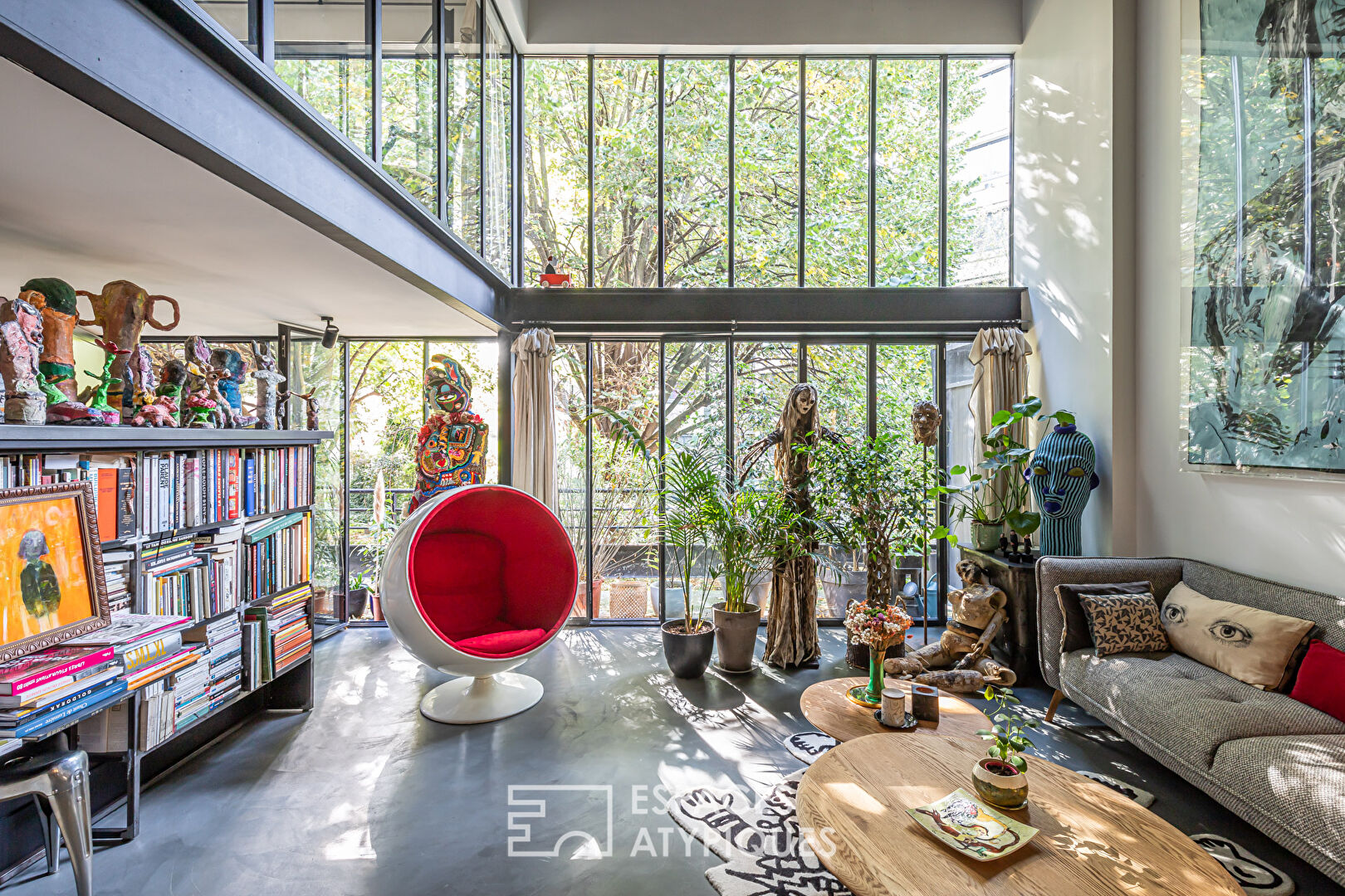 Loft Arty en duplex avec jardin partagé