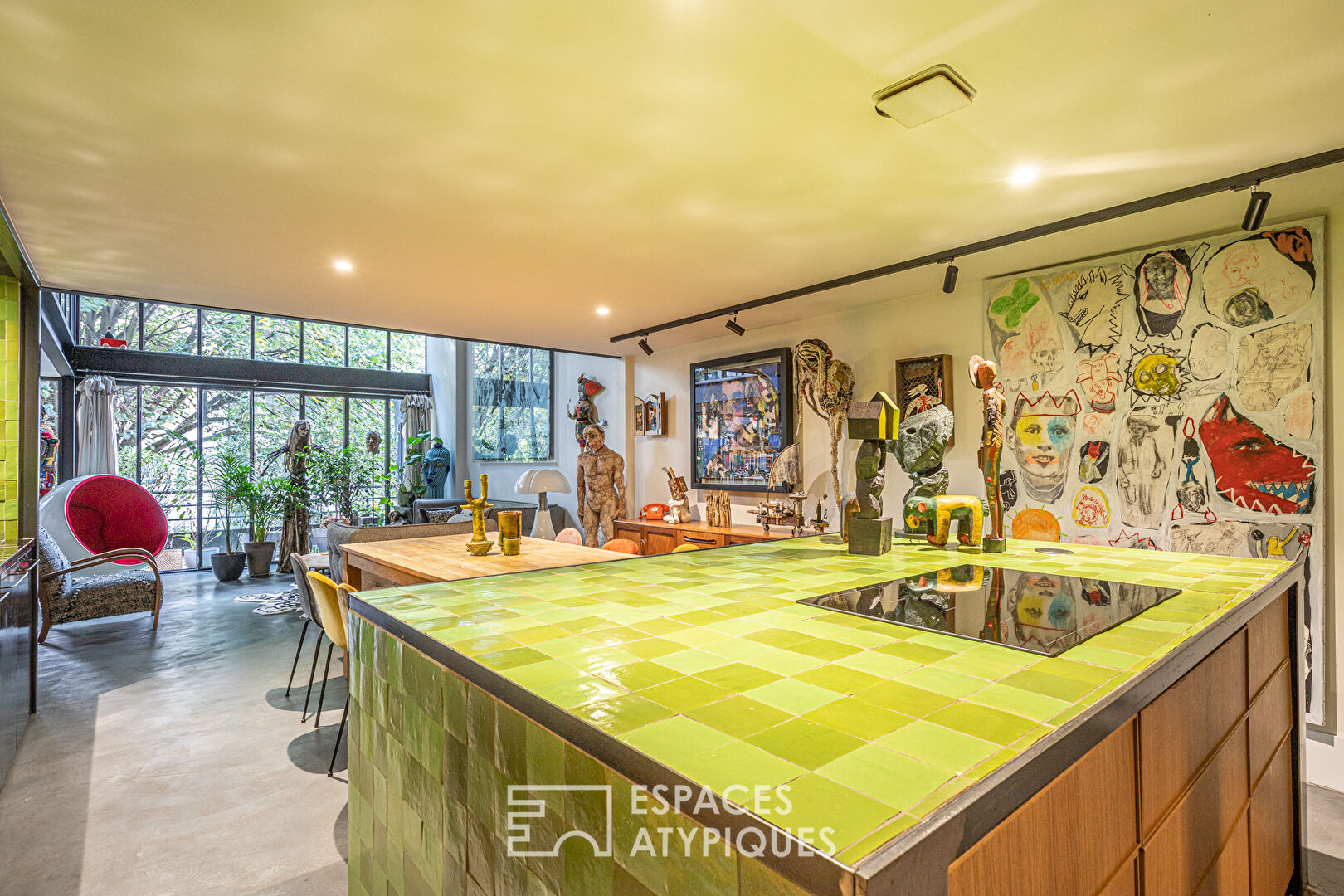 Loft Arty en duplex avec jardin partagé