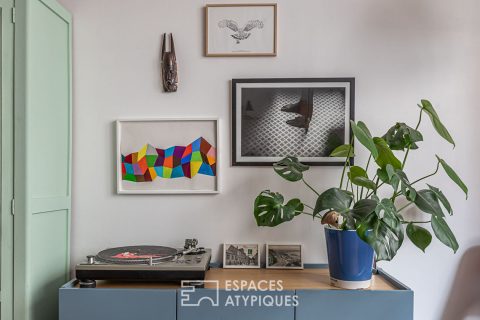Duplex traversant sur cour partagée