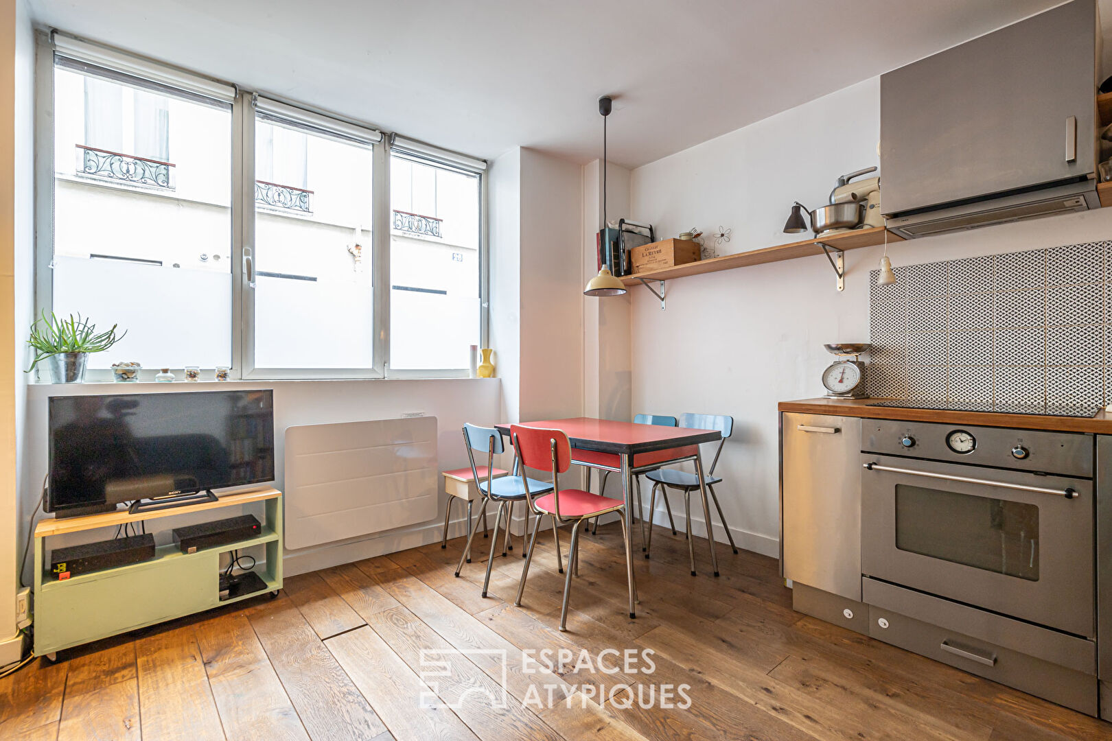 Duplex traversant sur cour partagée