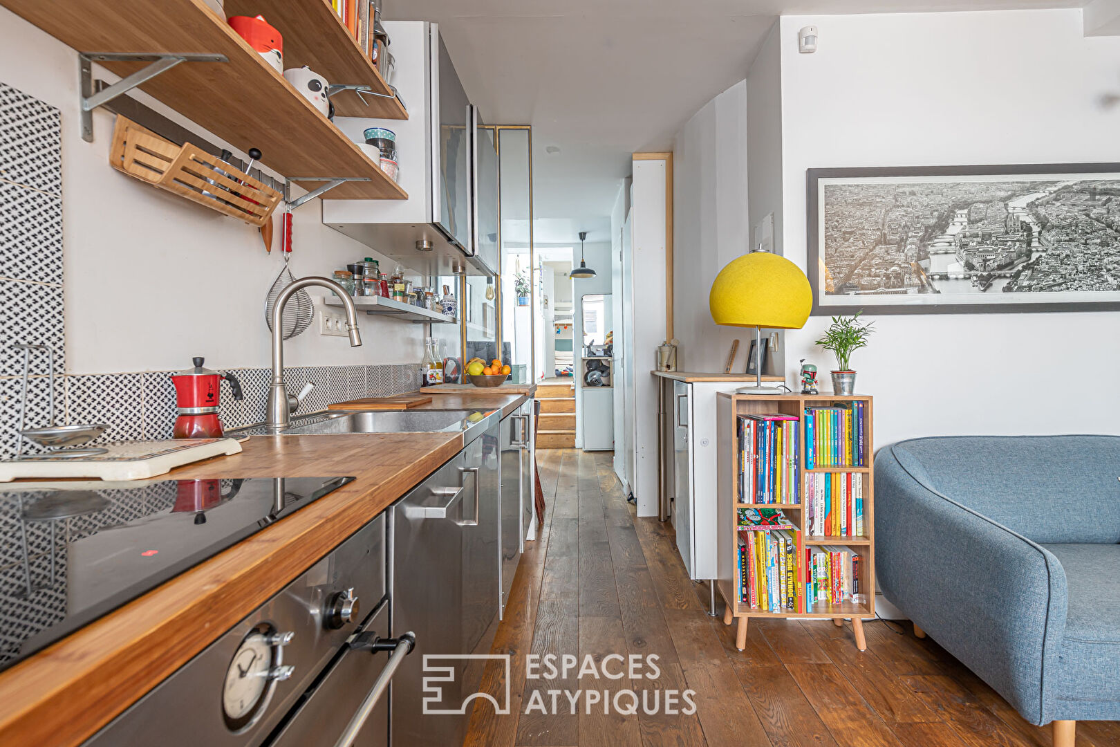 Duplex traversant sur cour partagée