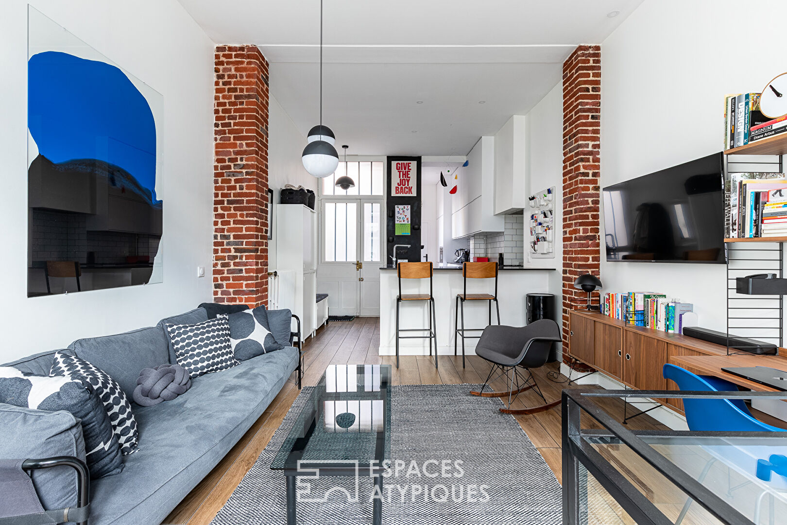 Loft en duplex avec véranda et patio