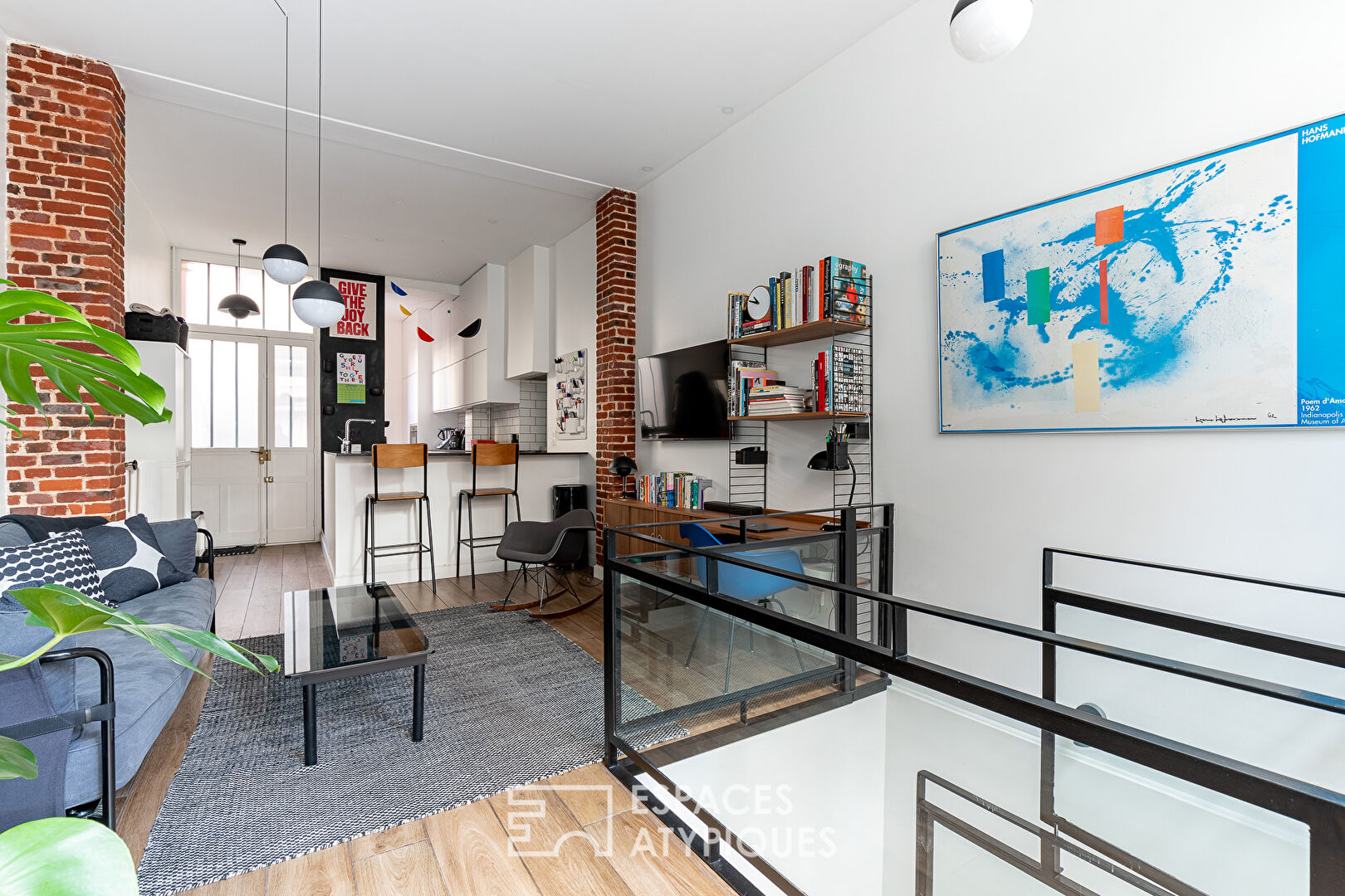 Loft en duplex avec véranda et patio