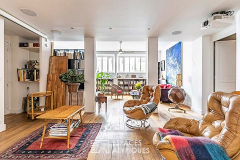 Loft traversant dans un ancien atelier de mosaïste