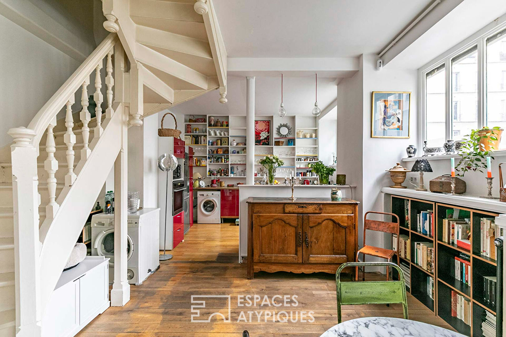 Loft traversant dans un ancien atelier de mosaïste