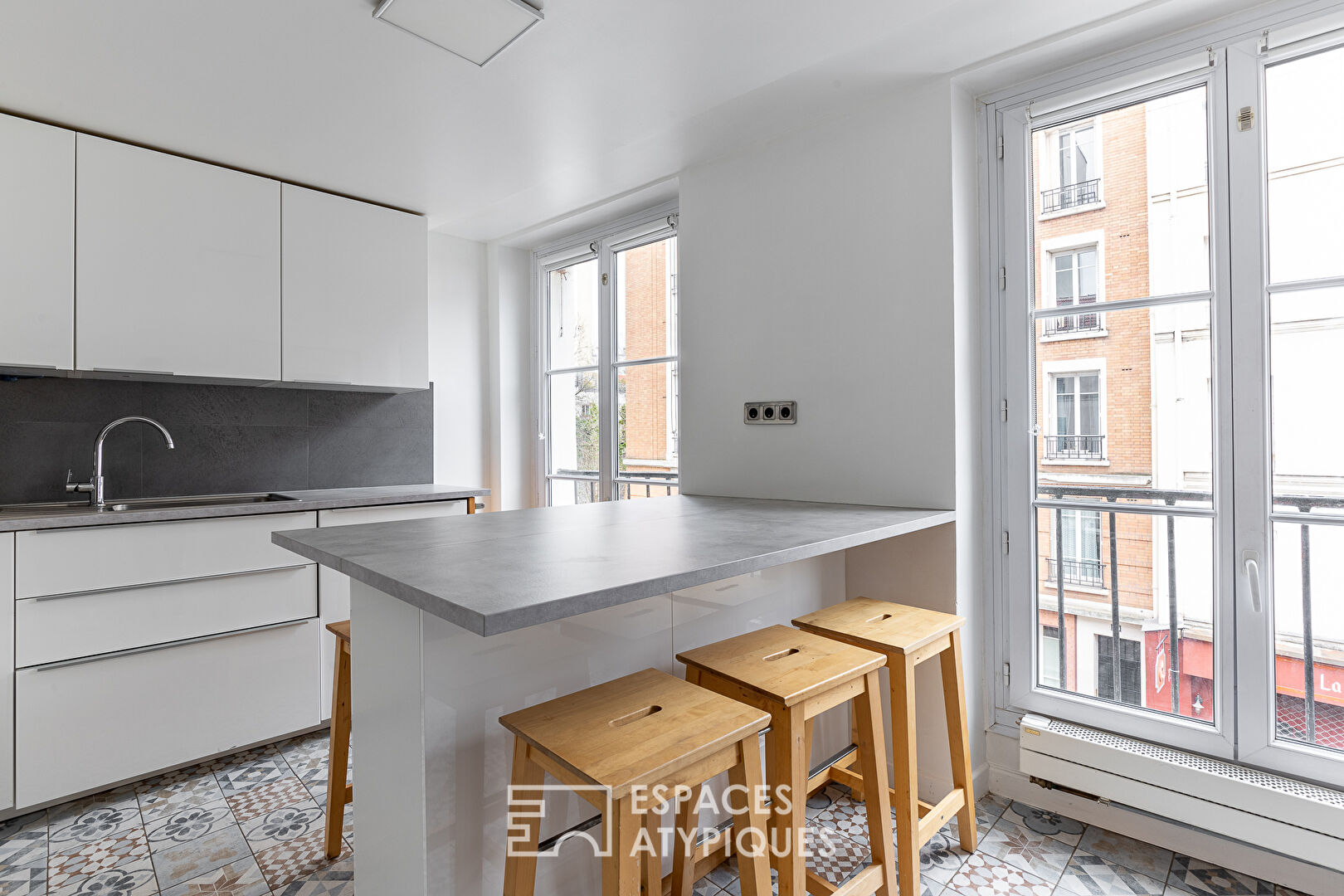 Appartement traversant dans un ancien couvent