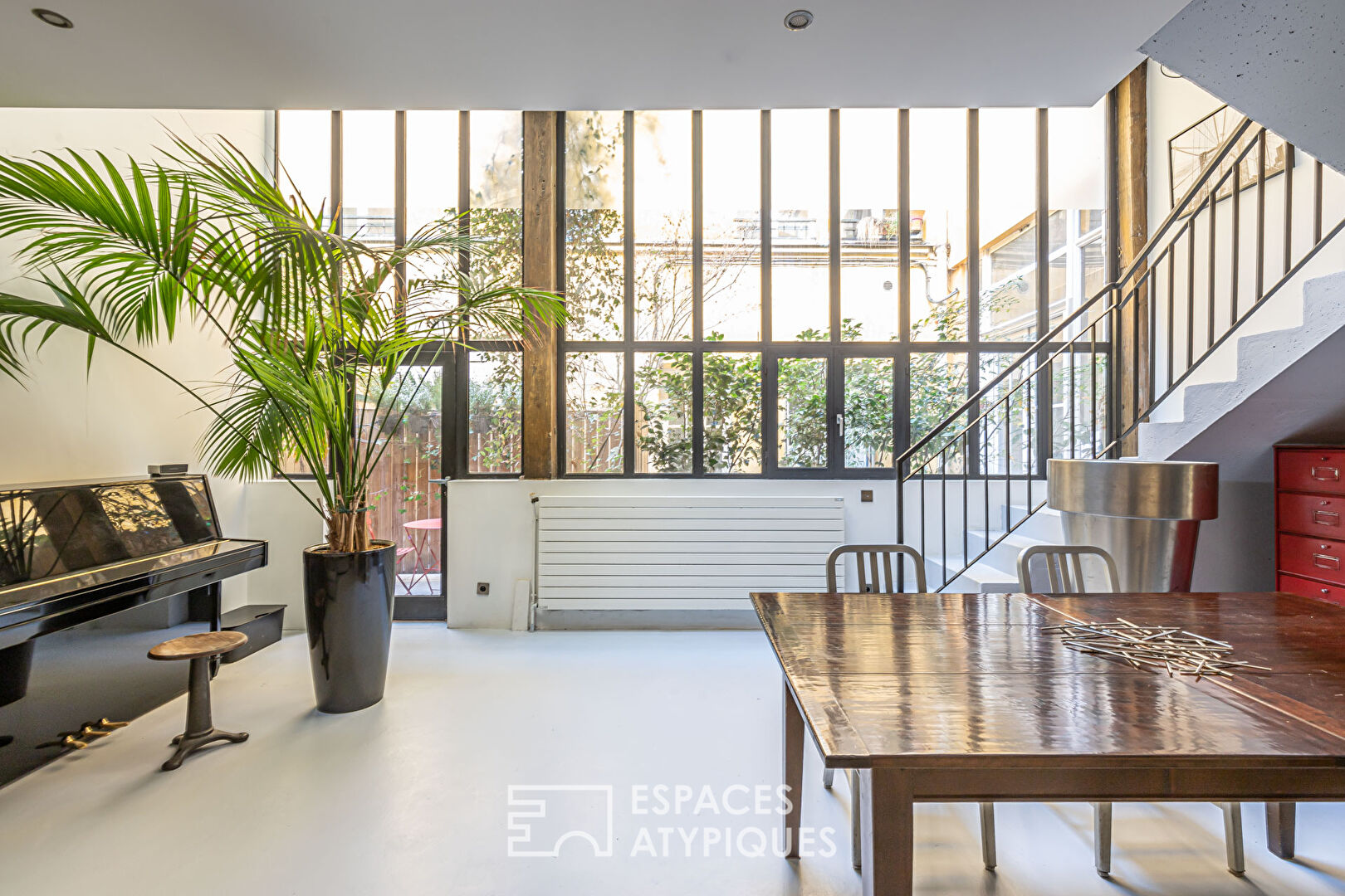 Duplex loft with private courtyard