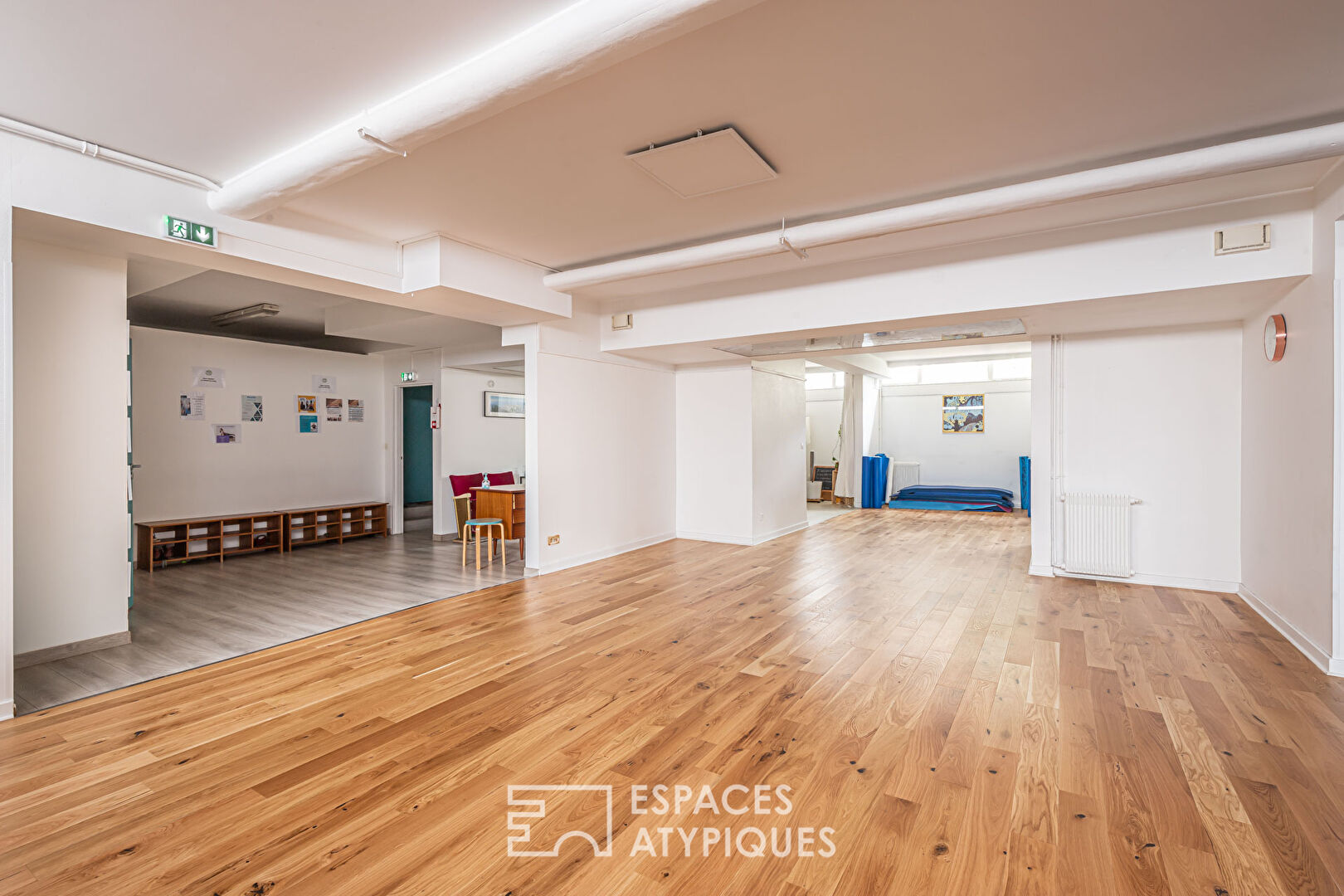 Semi-basement activity room