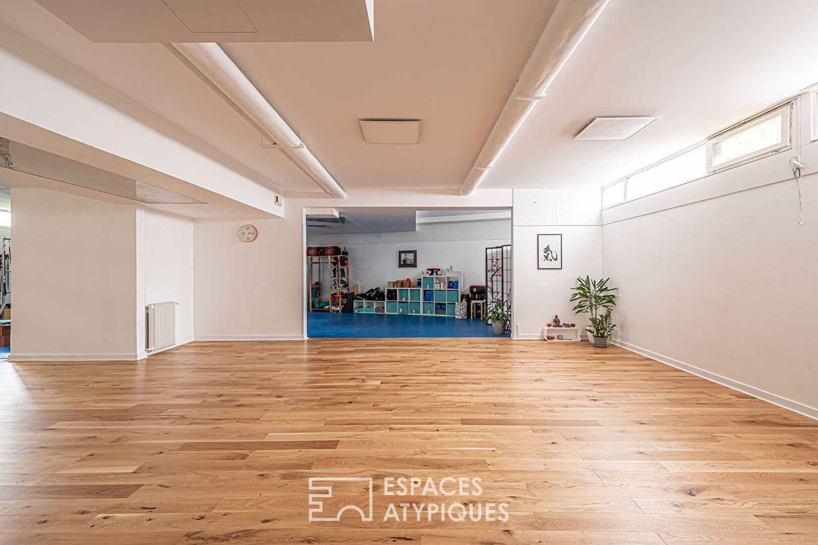 Semi-basement activity room