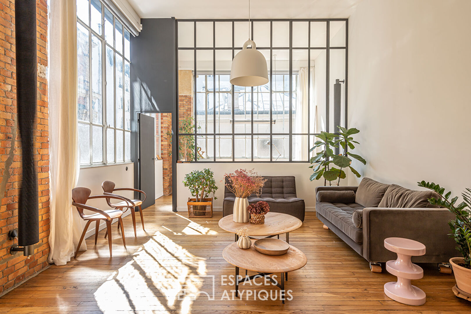 Loft in a former crystal works