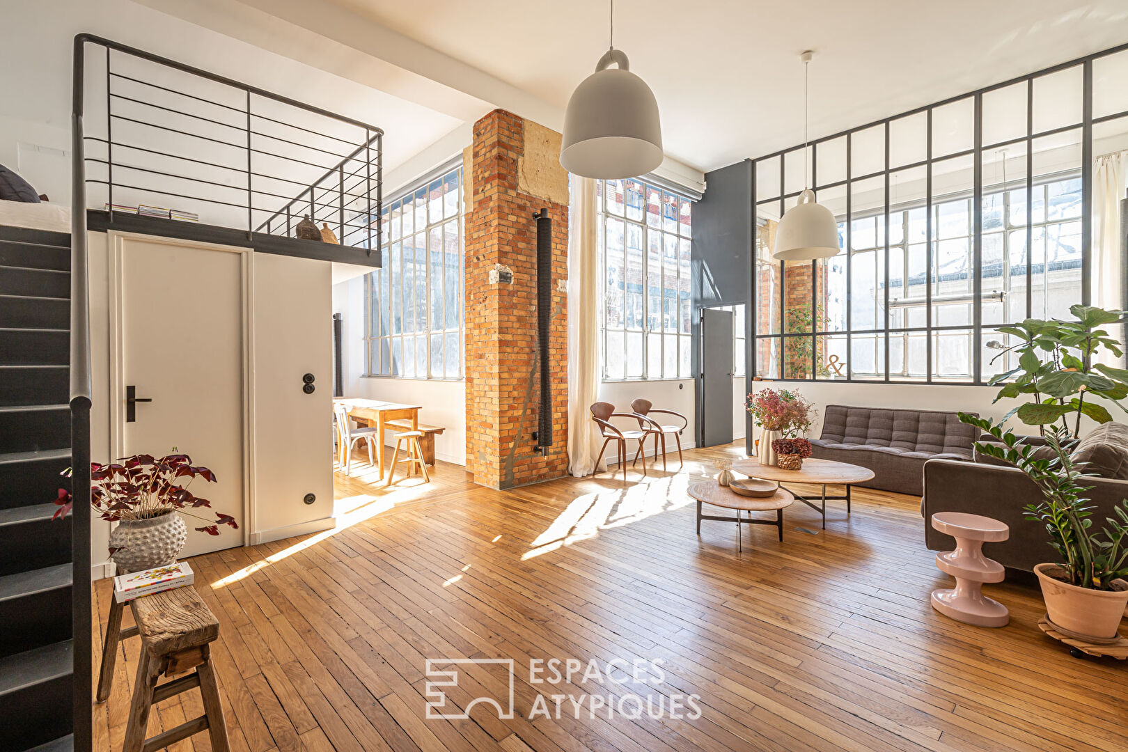 Loft in a former crystal works