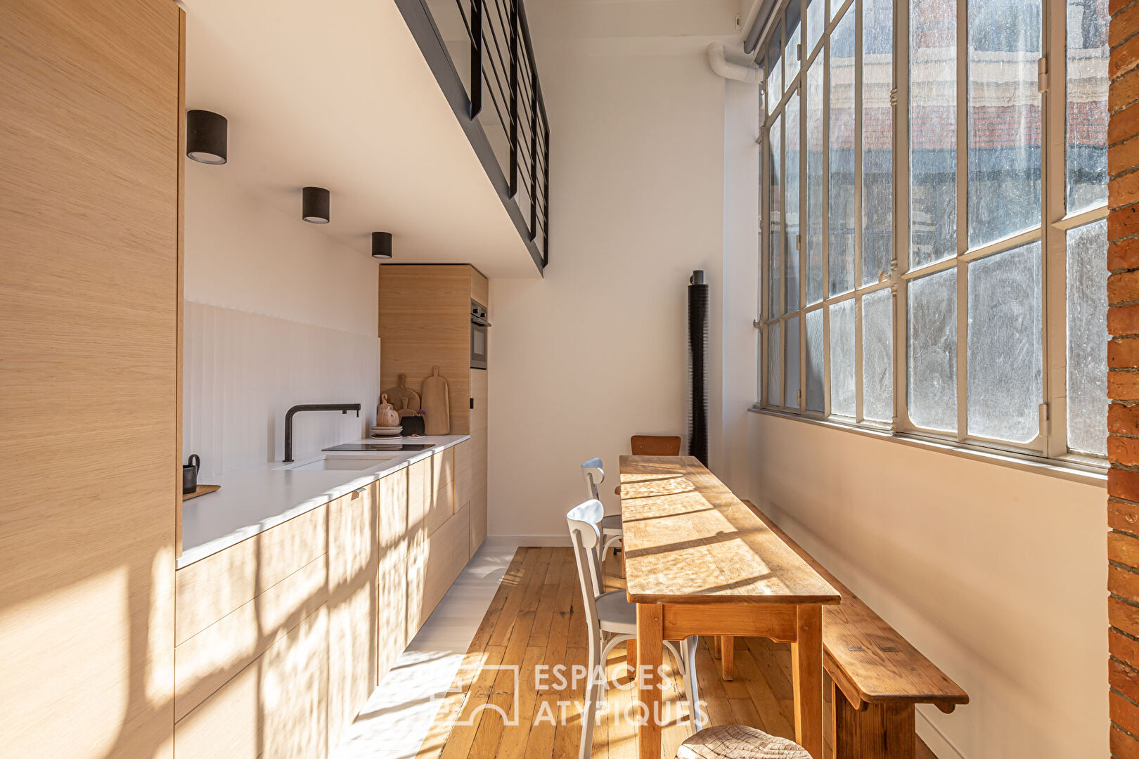 Loft in a former crystal works