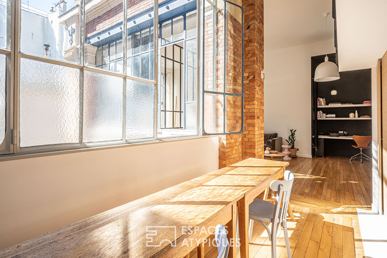 Loft in a former crystal works