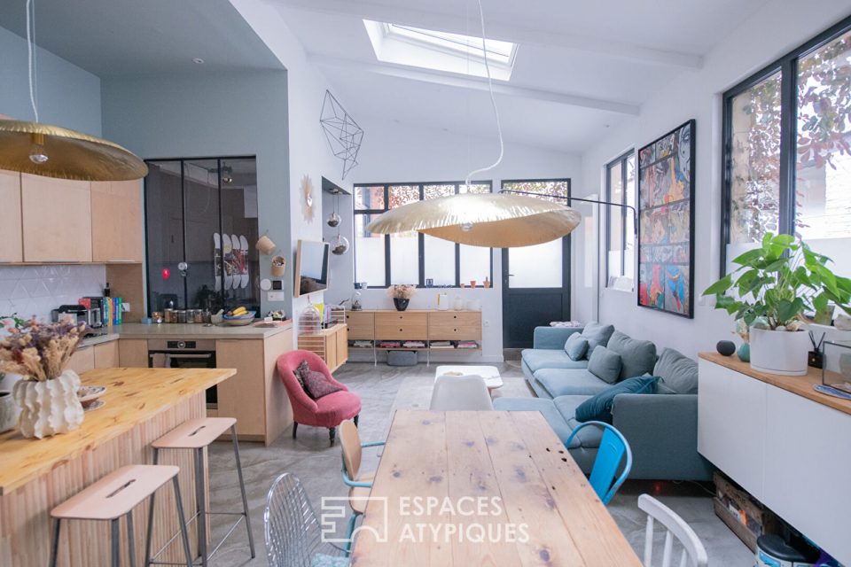 Duplex contemporain à l'esprit maison réinventé par architecte