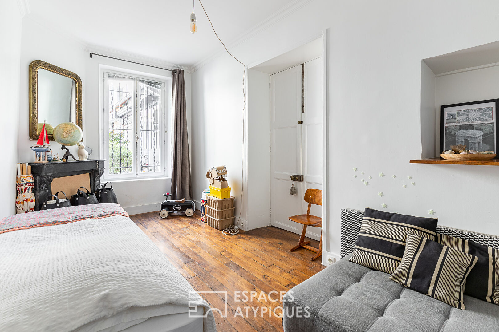 Renovated loft on courtyard