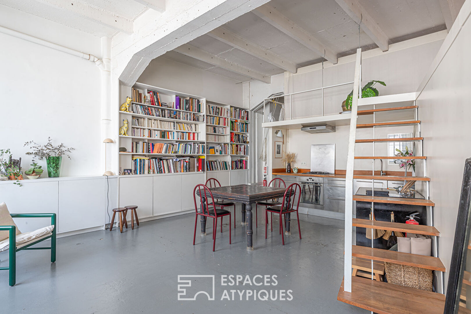 Loft in an industrial building