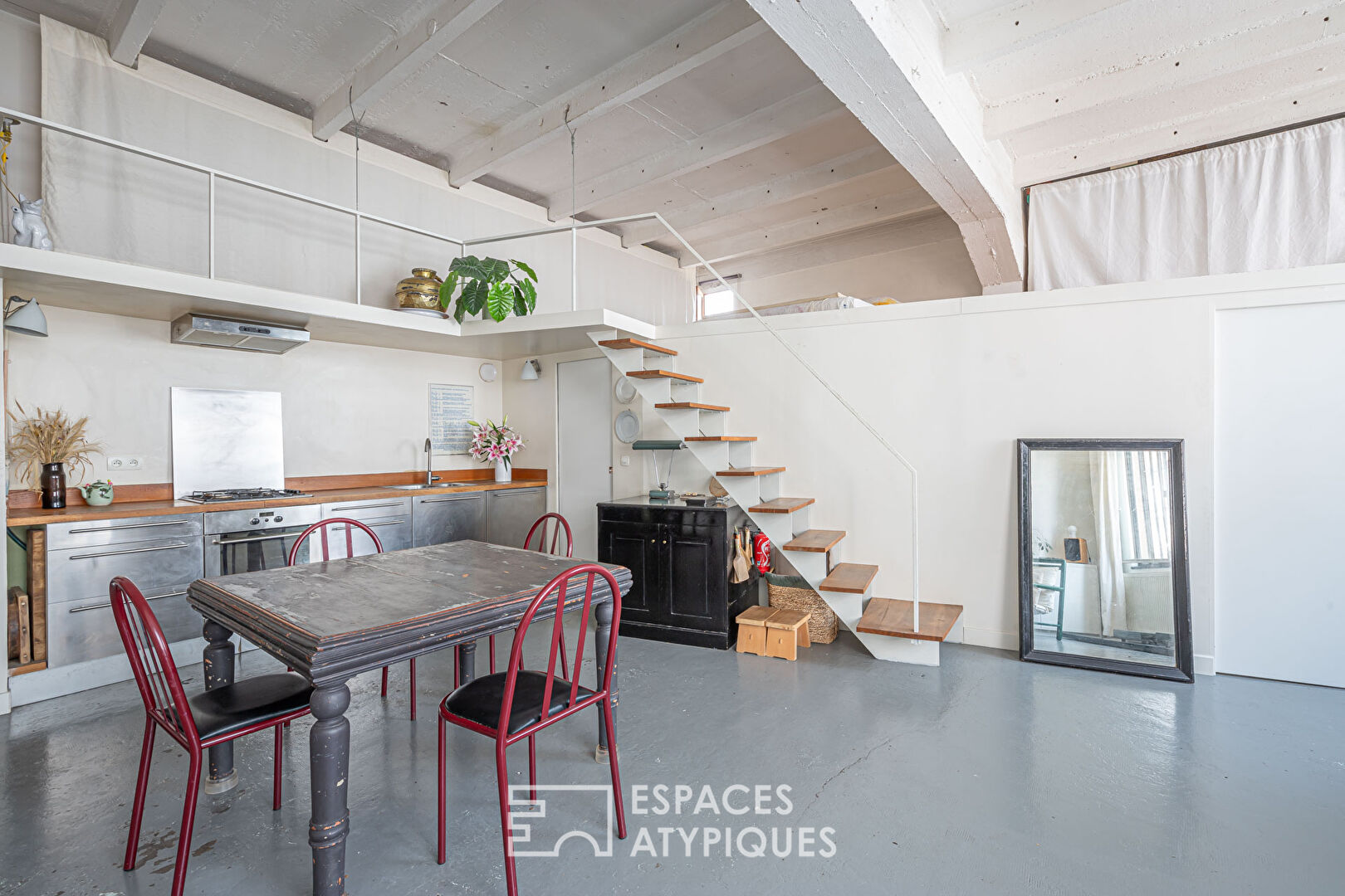 Loft in an industrial building