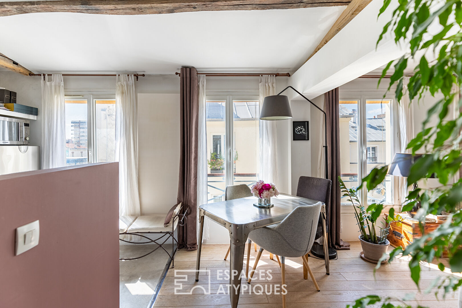 Open-plan apartment in a former post house