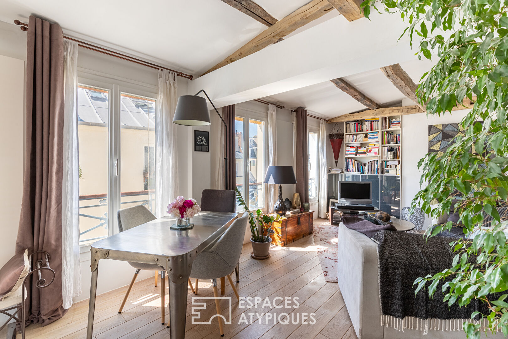 Open-plan apartment in a former post house