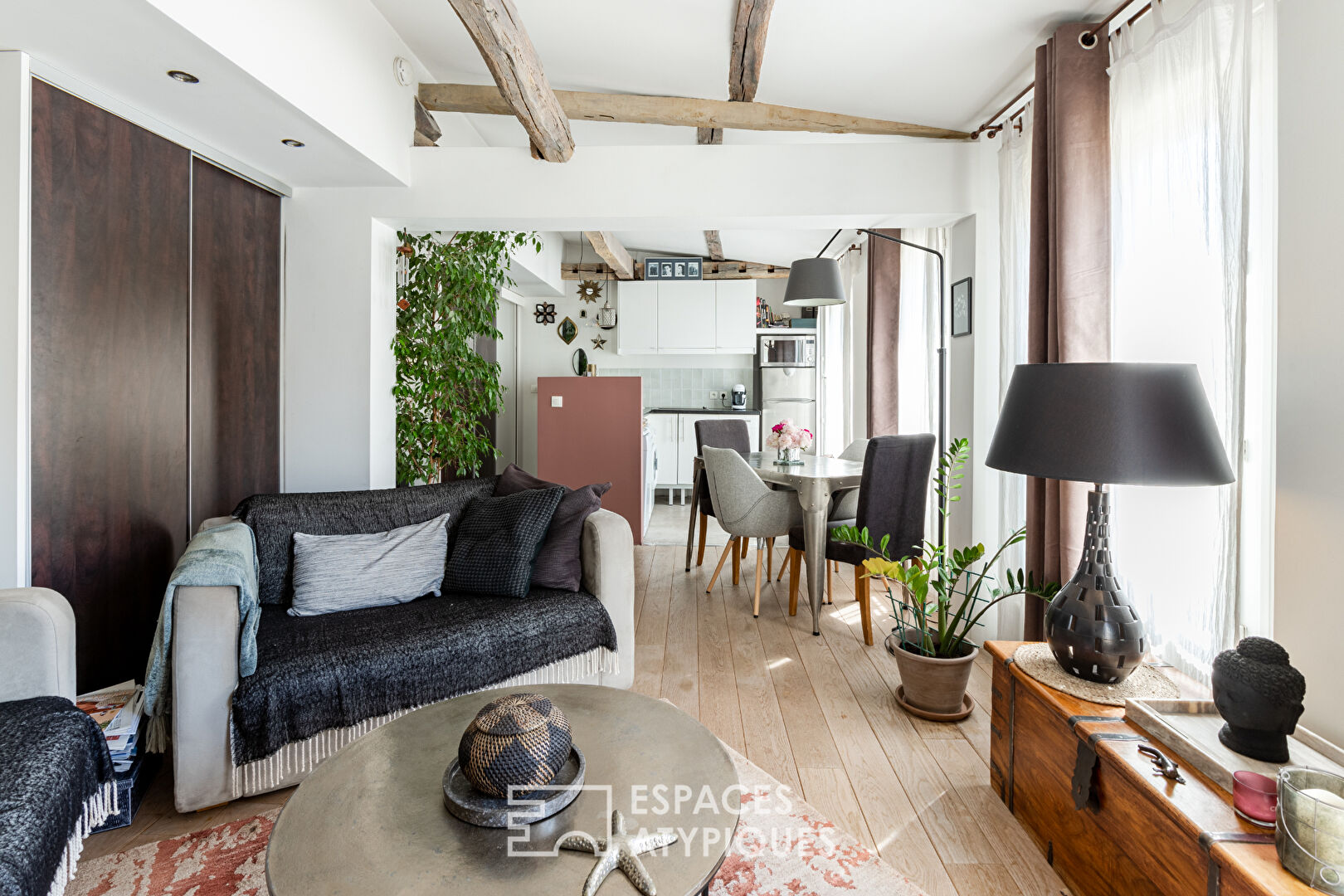 Open-plan apartment in a former post house