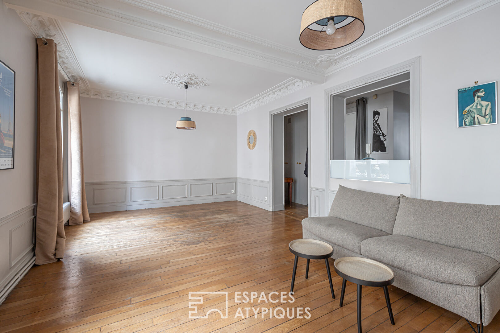 Appartement Haussmannien contemporain