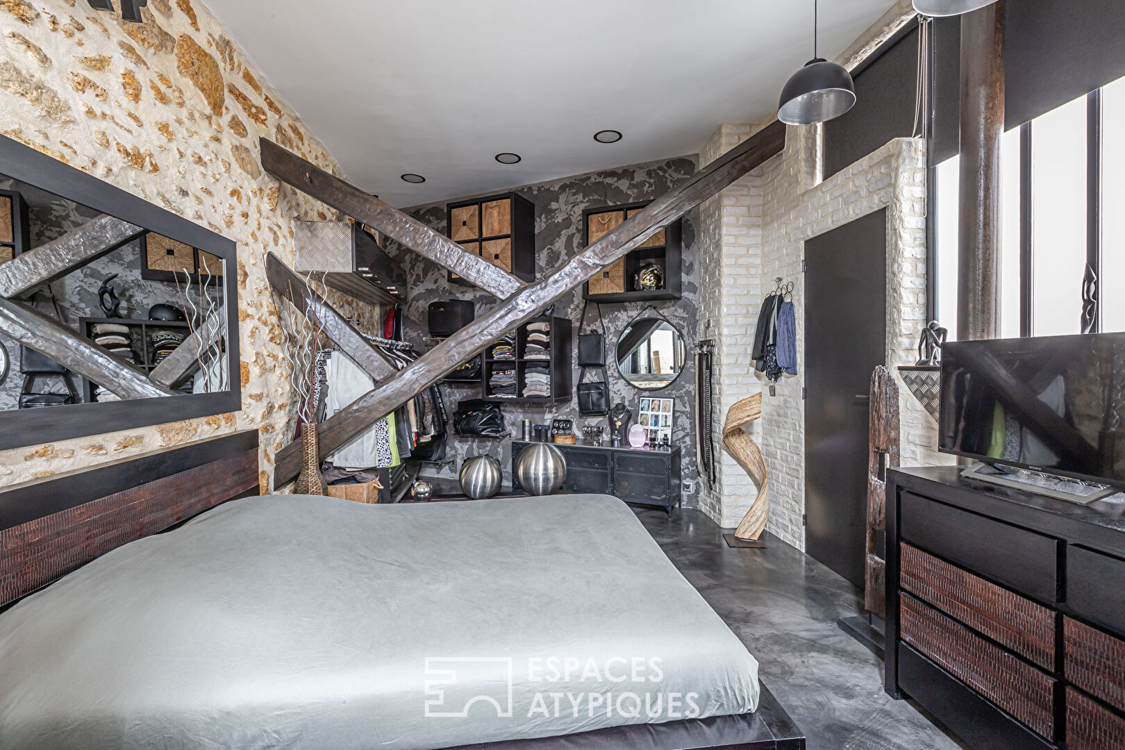 Loft industriel dans un local commercial