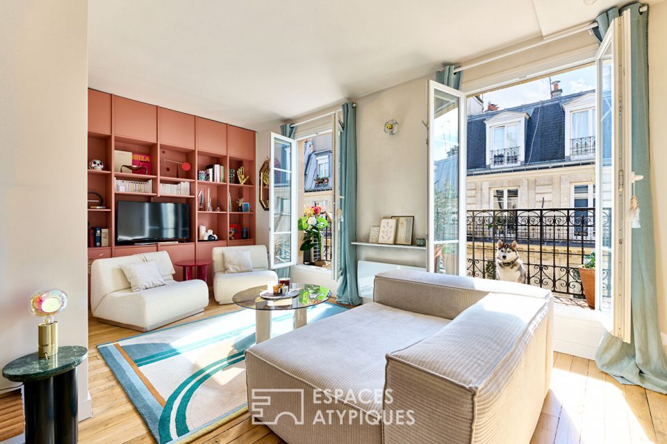 Duplex d'architecte en dernier étage avec balcon