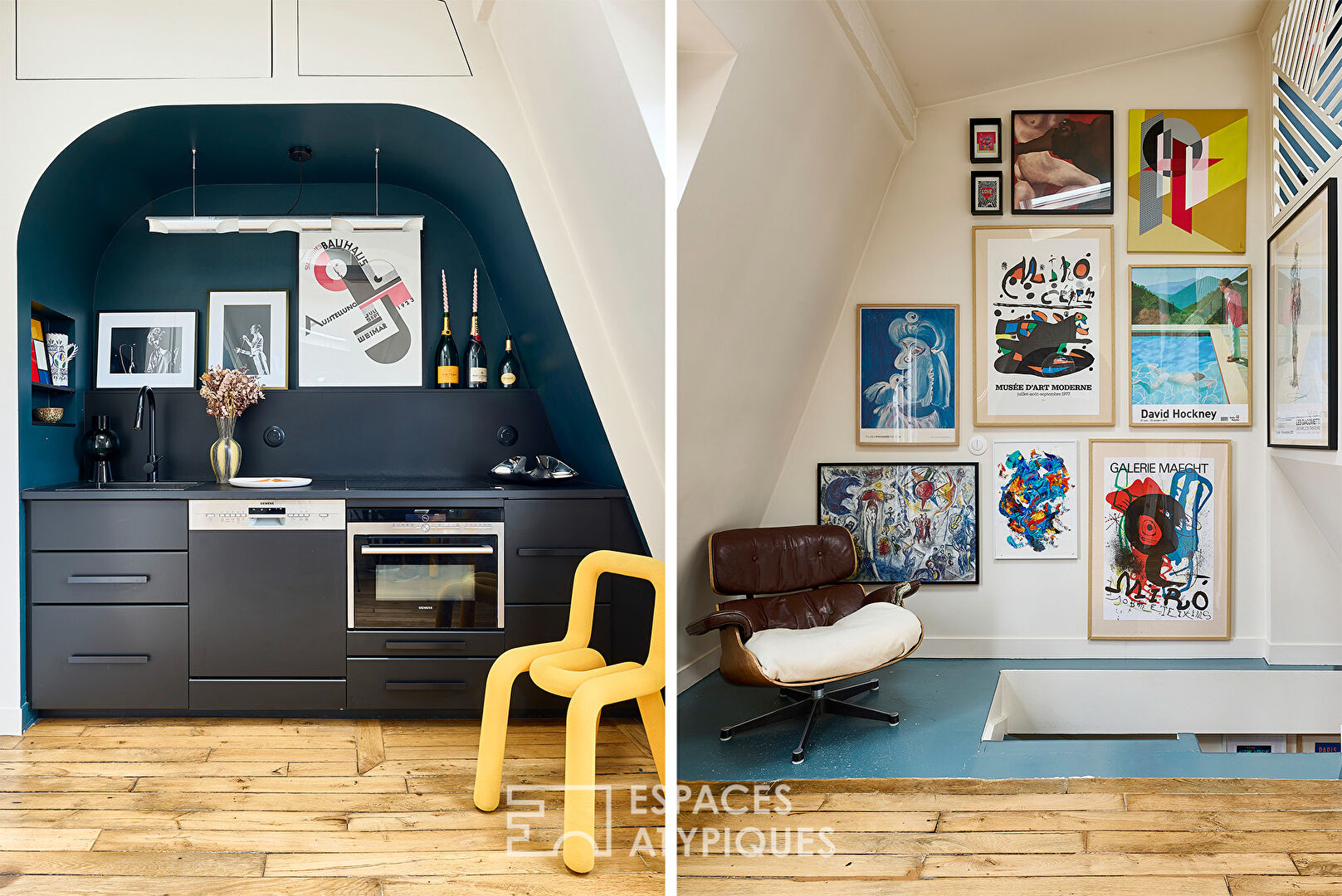 Duplex d’architecte en dernier étage avec balcon