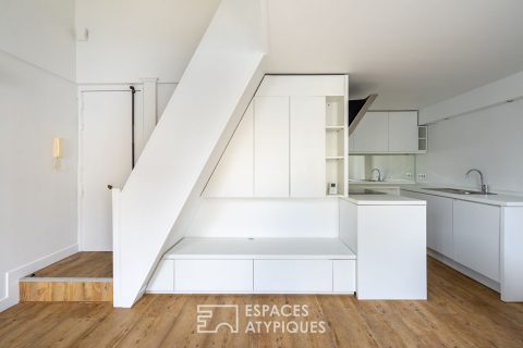 Top floor duplex Rue de Sévigné