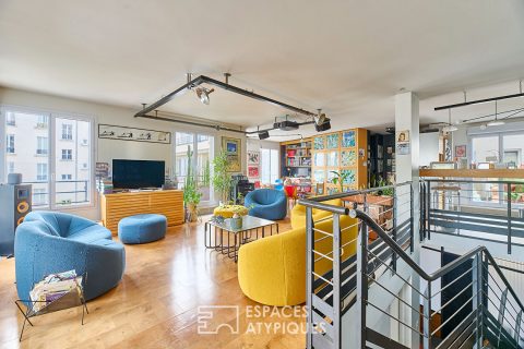 Duplex avec terrasses au dernier étage