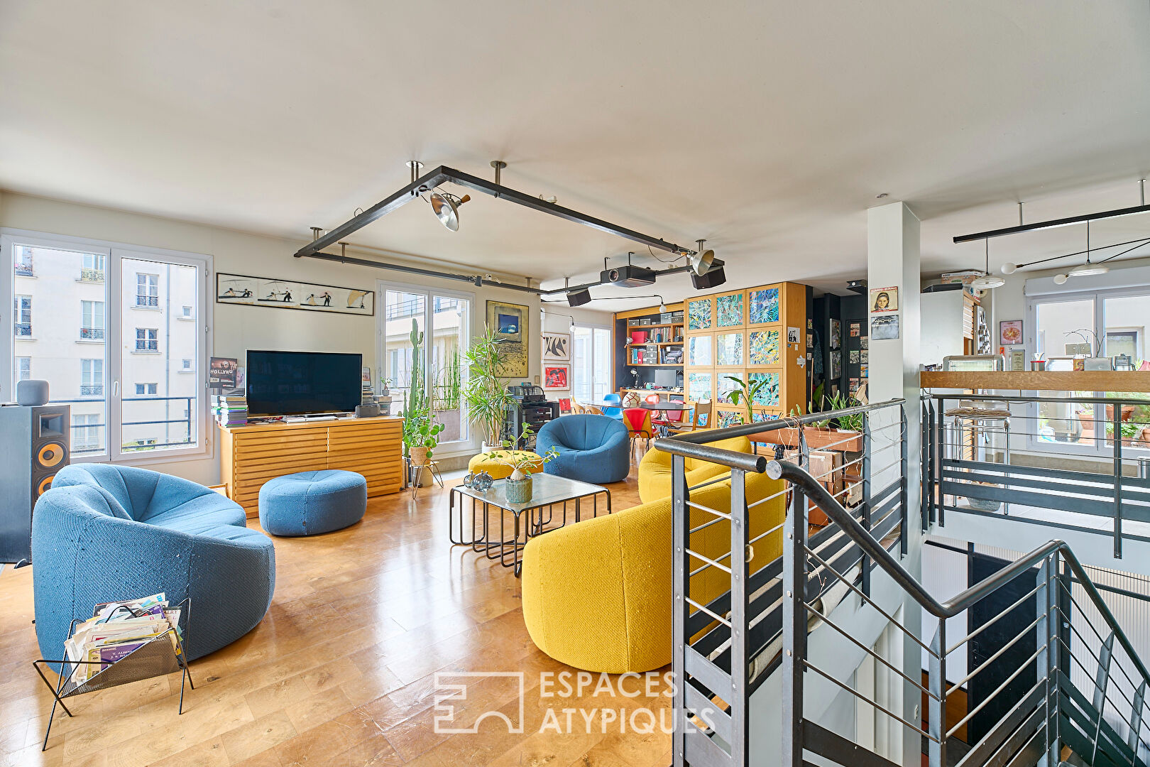 Duplex avec terrasses au dernier étage