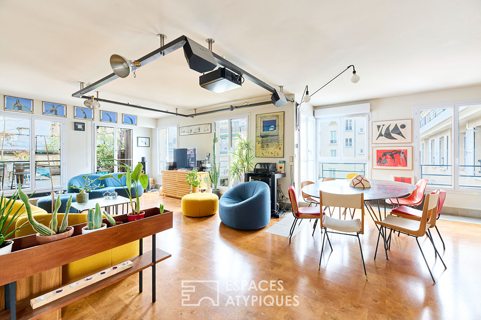 Duplex avec terrasses au dernier étage