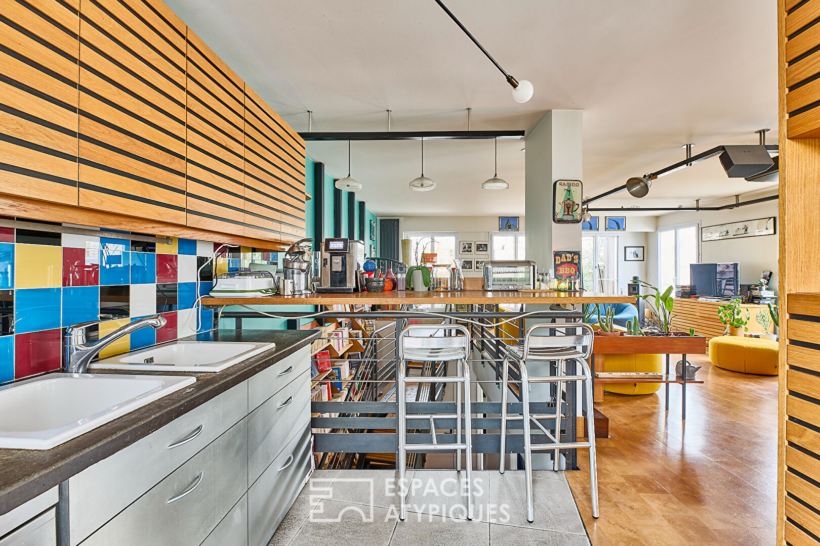 Duplex avec terrasses au dernier étage