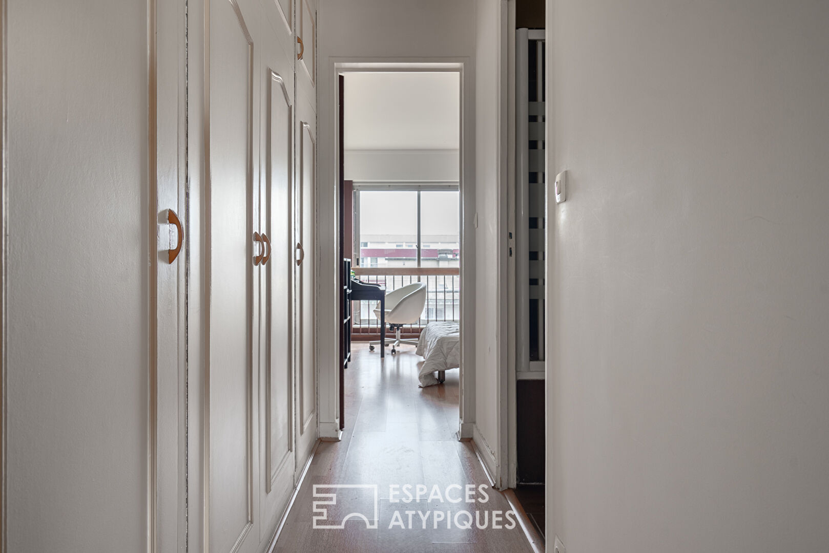 Appartement traversant avec vue sur les monuments