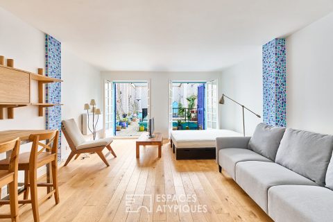 Studio with Terrace in Arts et Métiers