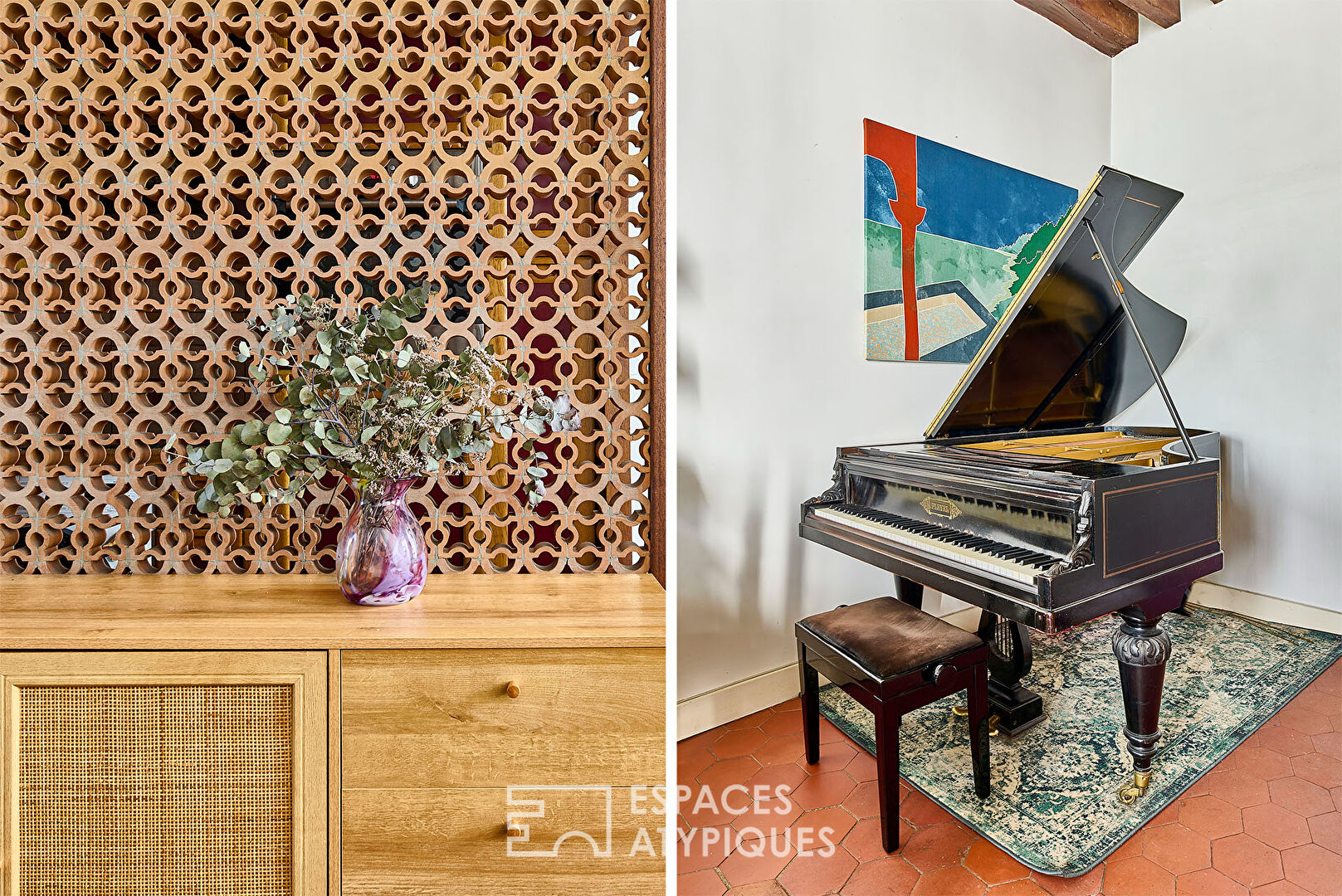 Old apartment with the charms of the Marais