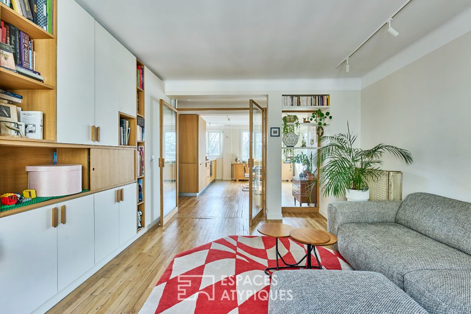Appartement rénové au pied des Buttes Chaumont