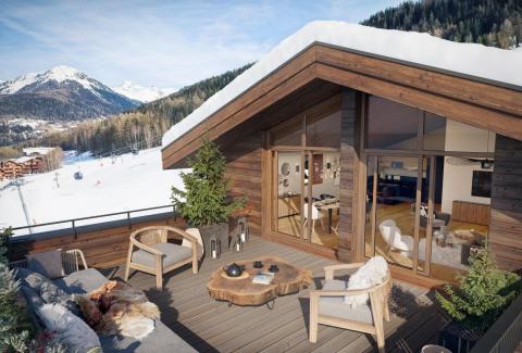 Duplex de prestige en dernier étage skis aux pieds